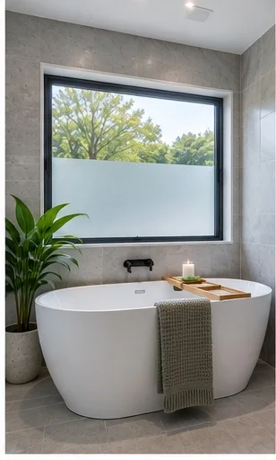 Completed bathroom renovation, Parramatta