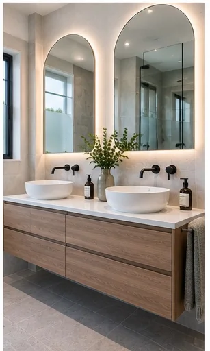 Completed bathroom renovation, Parramatta